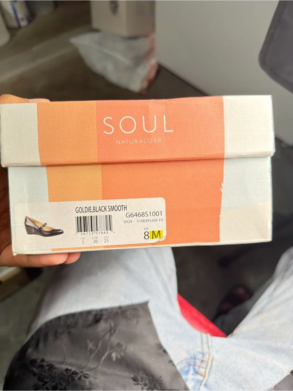 SOUL Naturalizer Black Mary Jane Wedge Heels